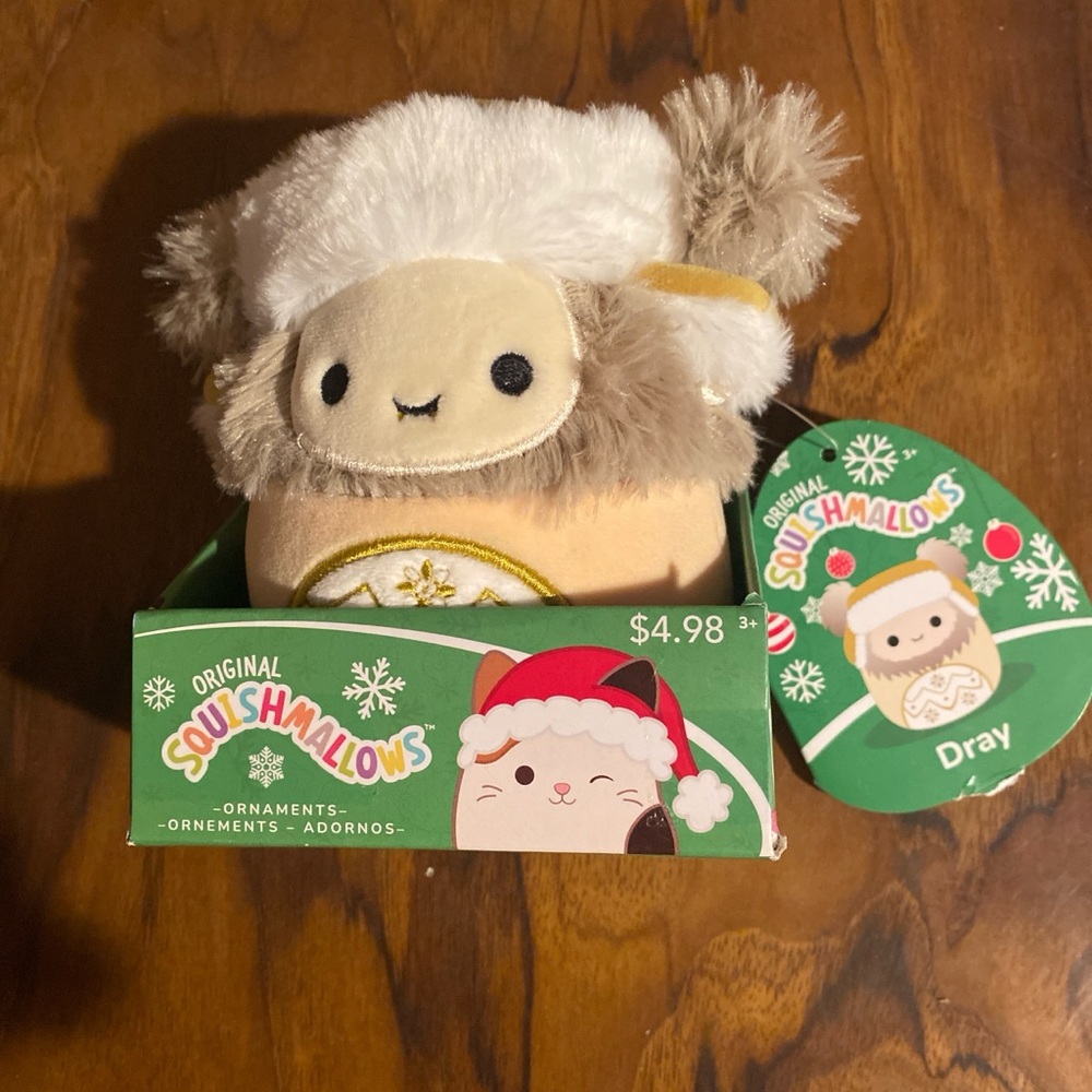Squishmallows Dray Plush ornament new with tags 🏷️